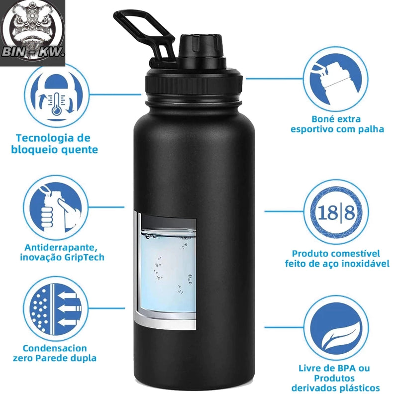 Garrafa Térmica 1200ml Com Isolamento Térmico
