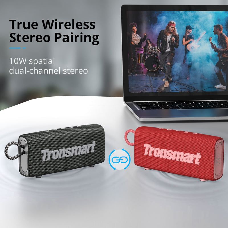 * Caixa de Som Portatil Tronsmart Trip - Bluetooth 5.3®