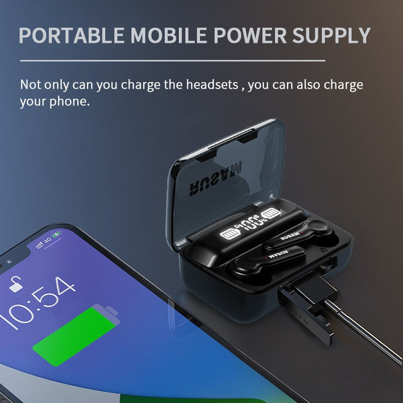 Fone de Ouvido RUSAM RS19 - 5.2 Bluetooth®