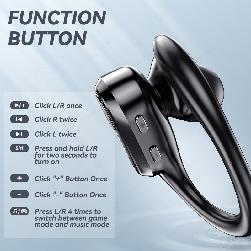 Fone de ouvido Lenovo XT80 - Bluetooth 5.3®